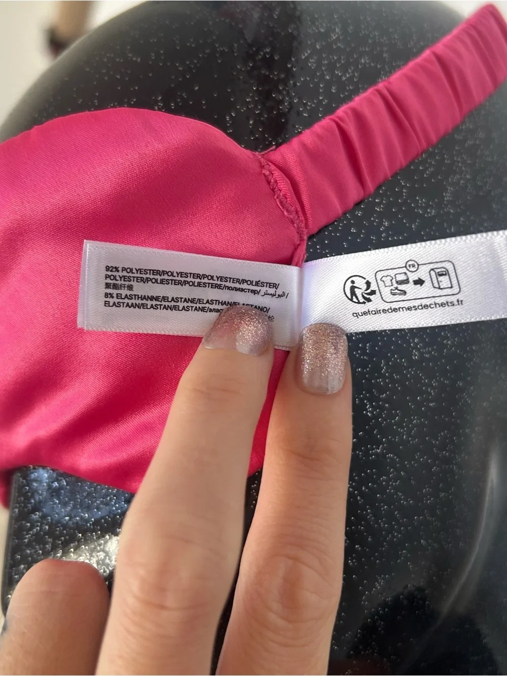 Undiz Hot Pink Satin Sleep Mask